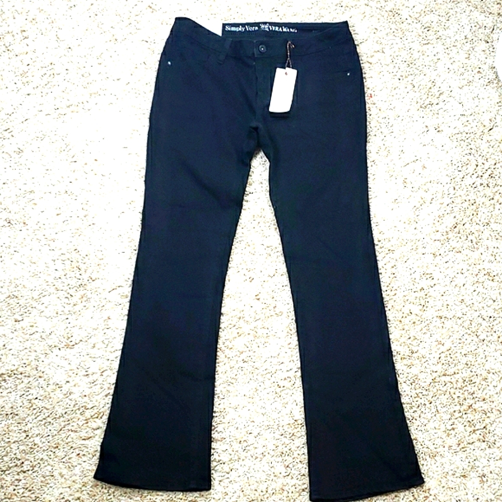 Simply Vera Long Black Boot Cut Pants